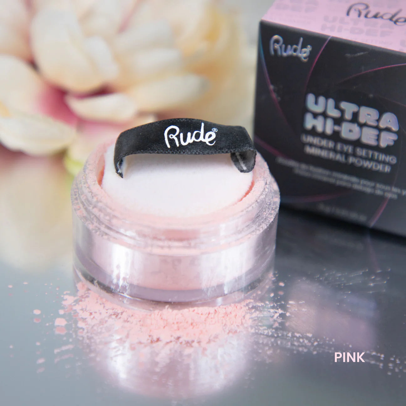 Rude Cosmetics UHD Under Eye Setting Mineral Powder - Pink