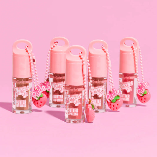 Rude Cosmetics Berry Juicy Butter Lip Gloss Keychain