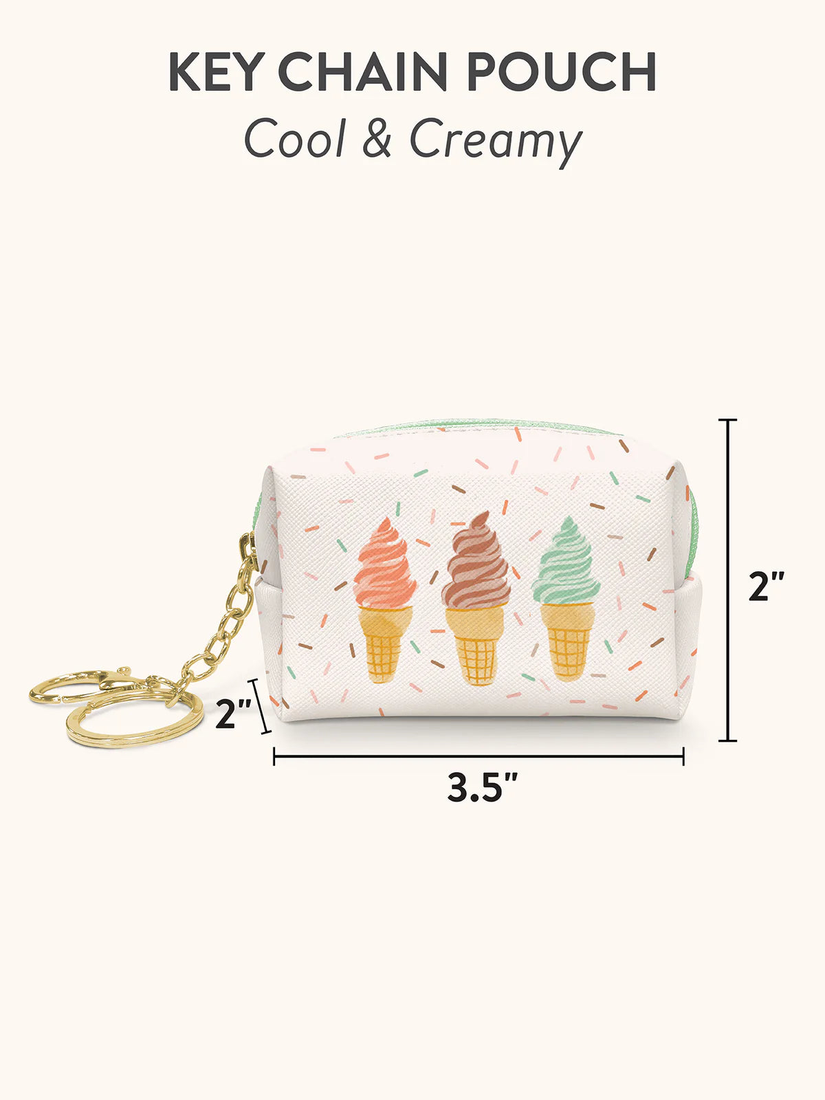 Mini keychain pouch