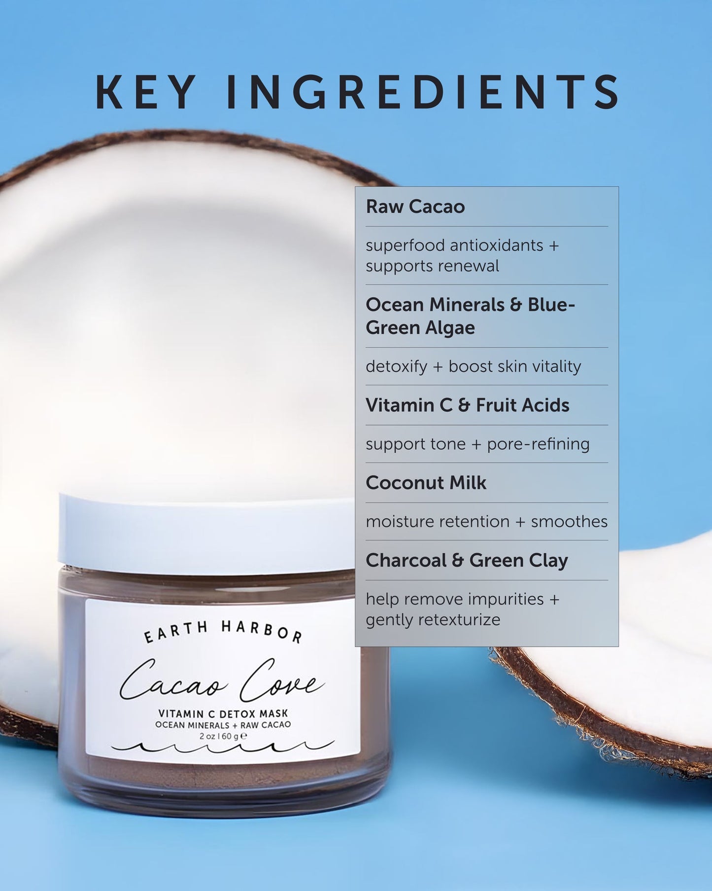 Earth Harbor Cacao Cove Vitamin C Detox Mask
