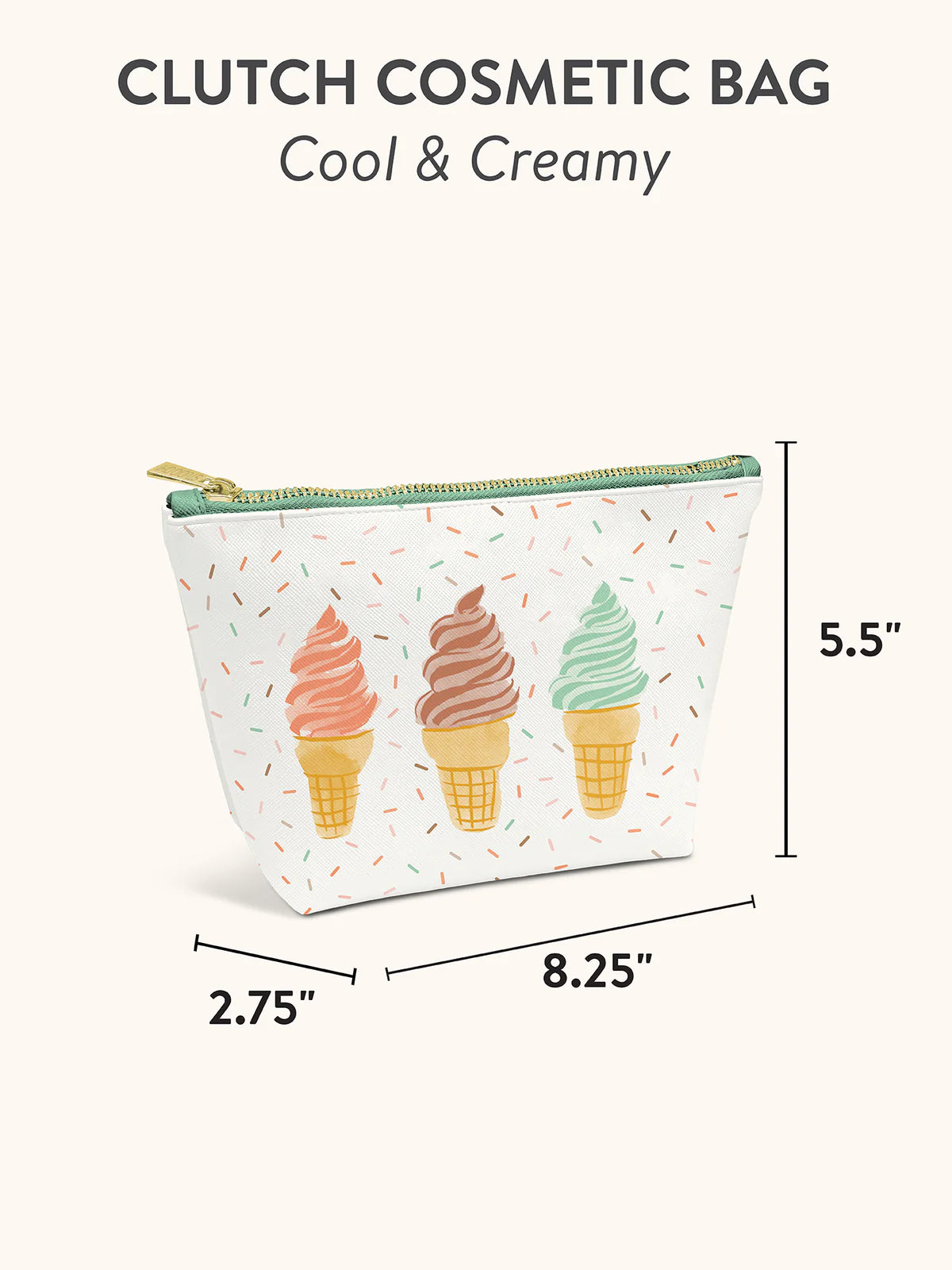 Clutch cosmetics bag