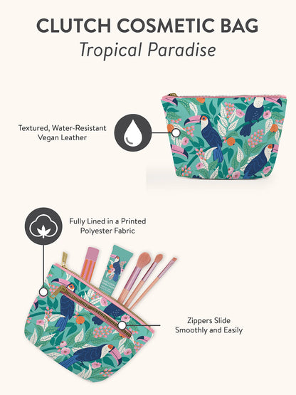 Clutch cosmetics bag