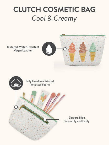 Clutch cosmetics bag