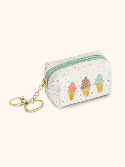 Mini keychain pouch