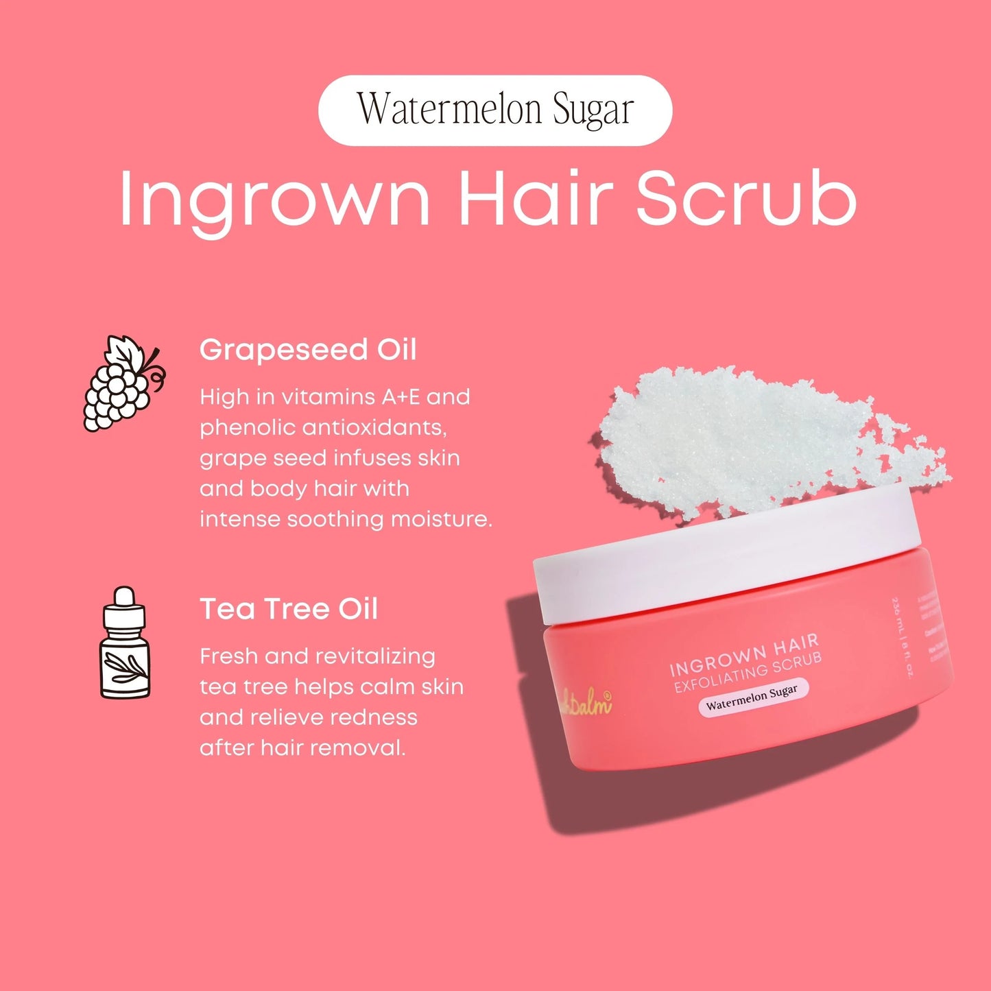 Bushbalm Ingrown Hair Exfoliating Scrub