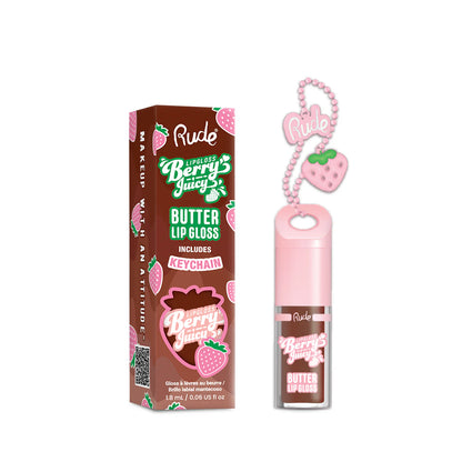 Rude Cosmetics Berry Juicy Butter Lip Gloss Keychain