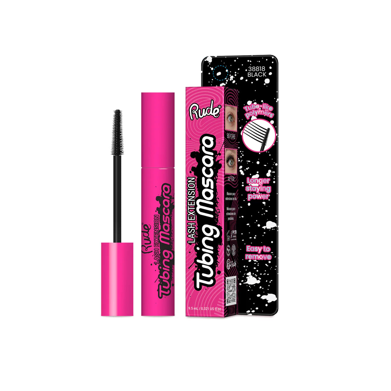 Rude Cosmetics Lash Extension Tubing Mascara