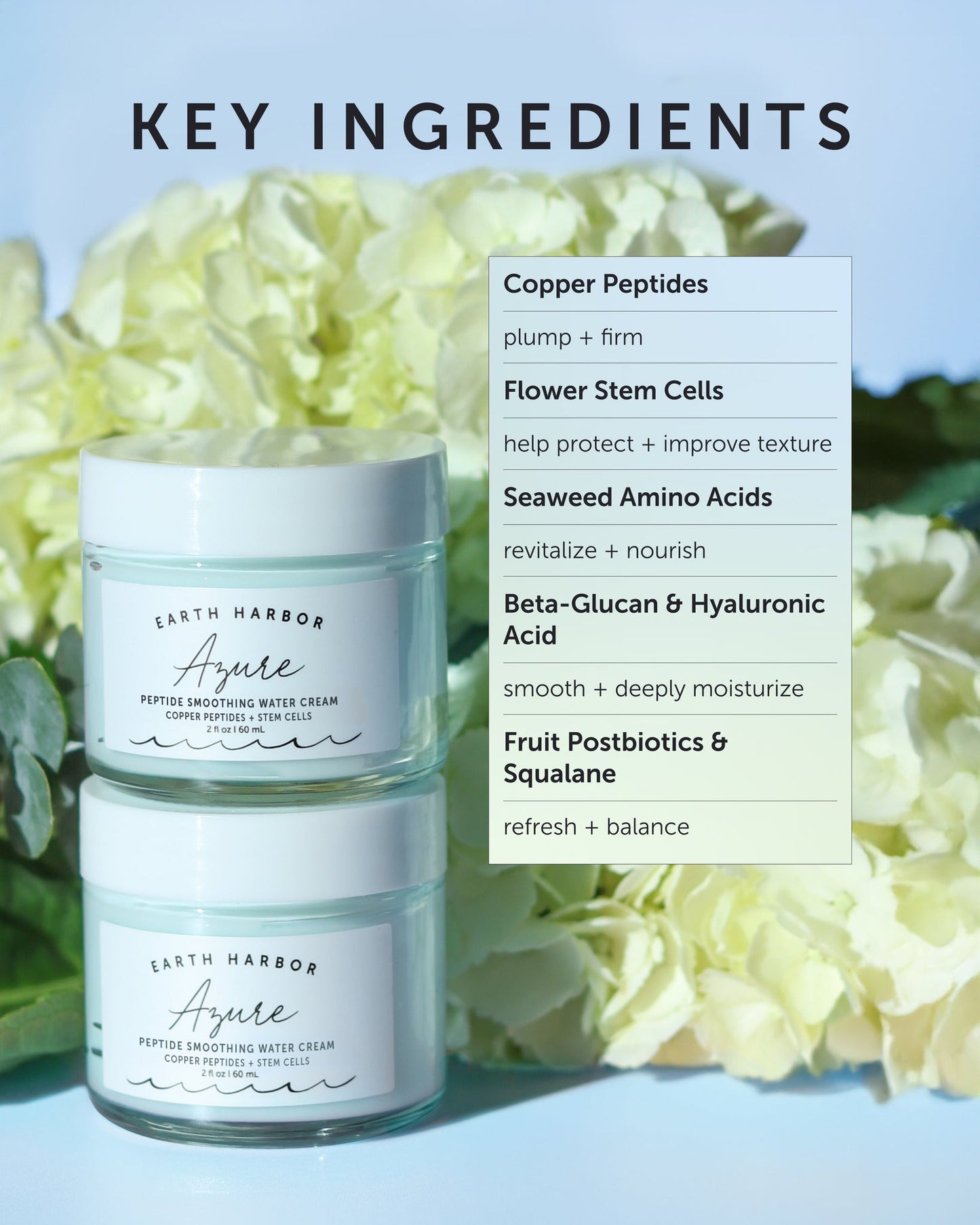 Earth Harbor Azure Peptide Smoothing Water Cream