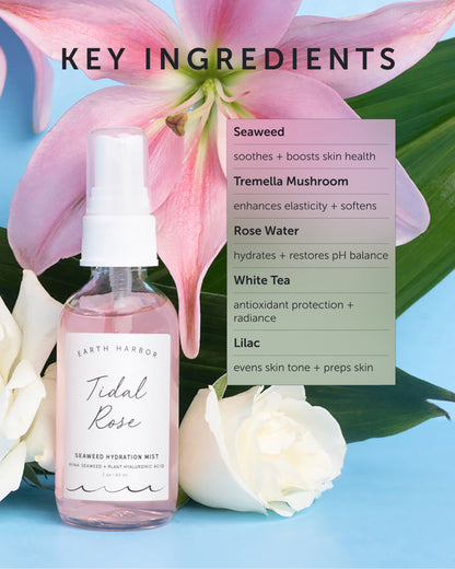 Earth Harbor Tidal Rose Seaweed Hydration Mist