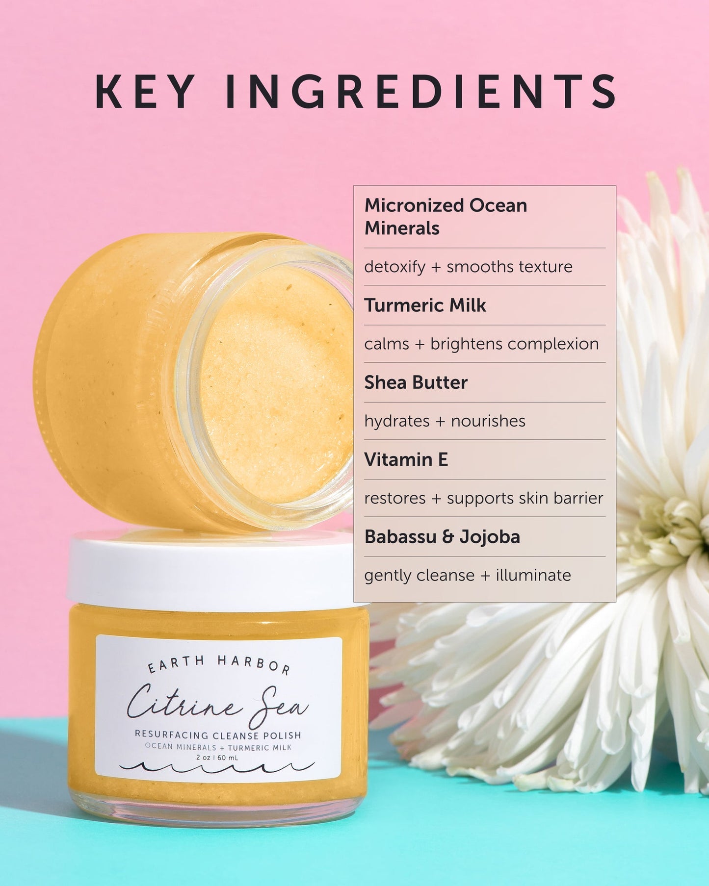 Earth Harbor Citrine Sea Resurfacing Cleanse Polish Scrub