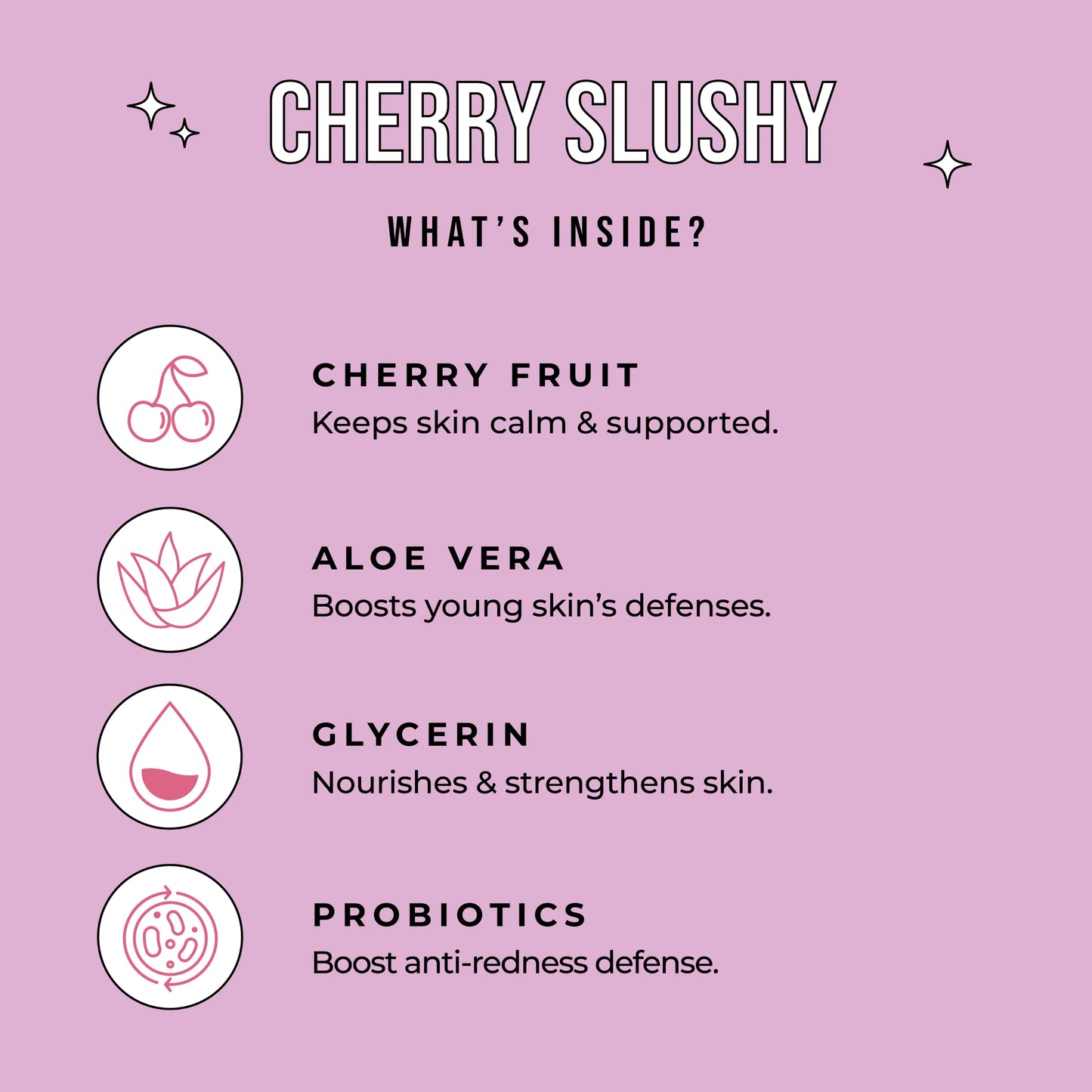 Avatara Kids Cherry Slushy calming sheet mask