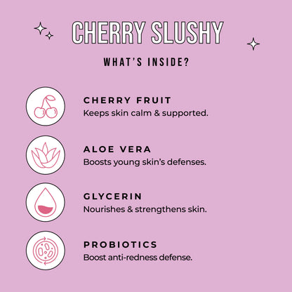 Avatara Kids Cherry Slushy calming sheet mask