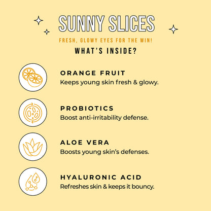 Avatara Kids Sunny Slices Glowy eye masks