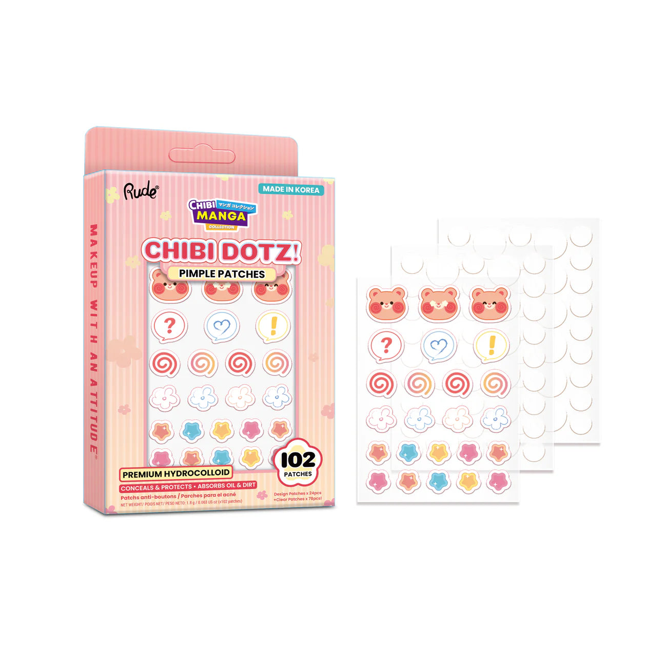 Rude Cosmetics Chibi Manga Collection Chibi Dotz! - Pimple Patches