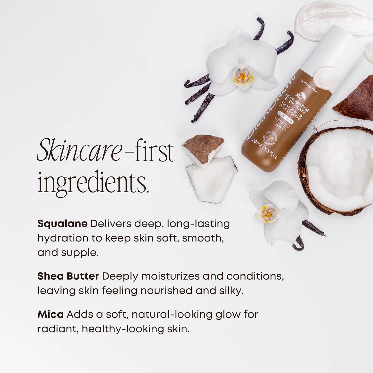 Bushbalm Highlighting Body Glaze Vanilla Coconut
